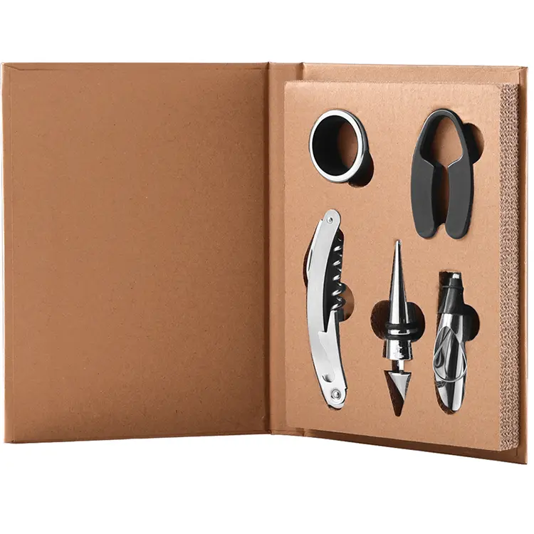 „Kraft Paper Color Box“ vyno rinkinys